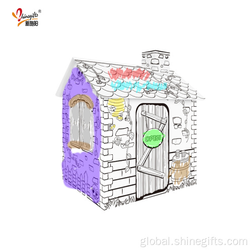 Painting Art Set  Diy Tent Doodle Cardboard Toy House Manufactory